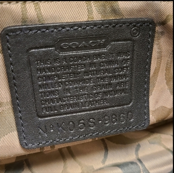 ⭐️COACH DEMI VINTAGE BLACK LEATHER SMALL SHOULDER BAG HANDBAG #9860 - Picture 7 of 11